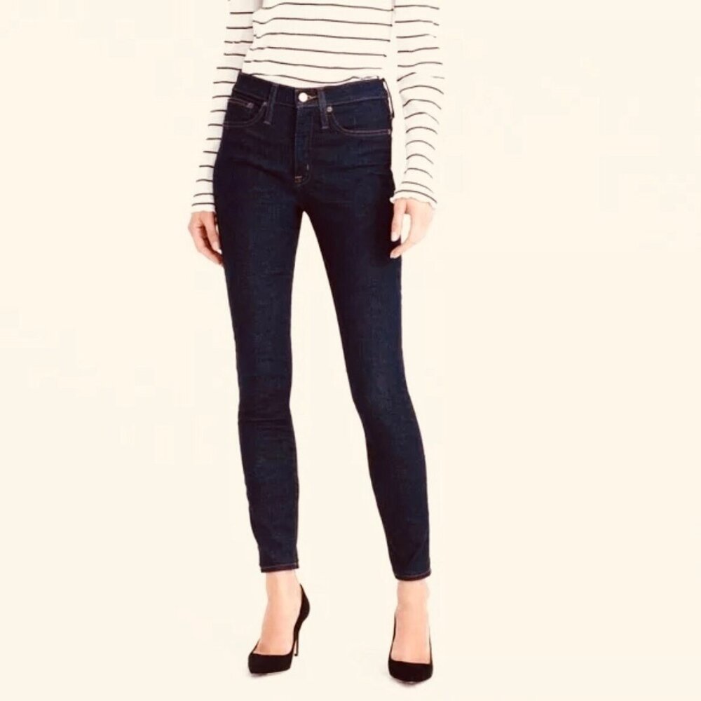 J Crew Mid Rise Toothpick Jeans